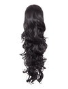 22 Inch Curly Drawstring Ponytail Synthetic Extensions natural black