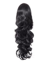 22 Inch Curly Drawstring Ponytail Synthetic Extensions jet black