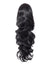 22 Inch Curly Drawstring Ponytail Synthetic Extensions jet black