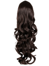 22 Inch Curly Drawstring Ponytail Synthetic Extensions coffee brown