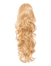 22 Inch Curly Drawstring Ponytail Synthetic Extensions golden blonde