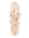 22 Inch Curly Drawstring Ponytail Synthetic Extensions light blonde