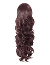 22 Inch Curly Drawstring Ponytail Synthetic Extensions plum