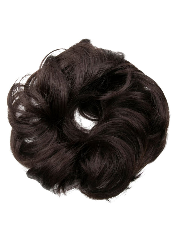 Large Messy Bun Hair Scrunchie Coffee Brown