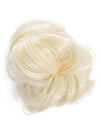 pure blonde messy bun hair extension scrunchie