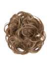 mellow brown messy bun hair extension scrunchie