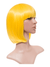 Short yellow Bob Wig with Fringe