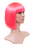 Short carnation pink Bob Wig with Fringe