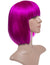 Short cerise violet Bob Wig with Fringe