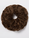Small Messy Bun Hair Scrunchies chestnut brown