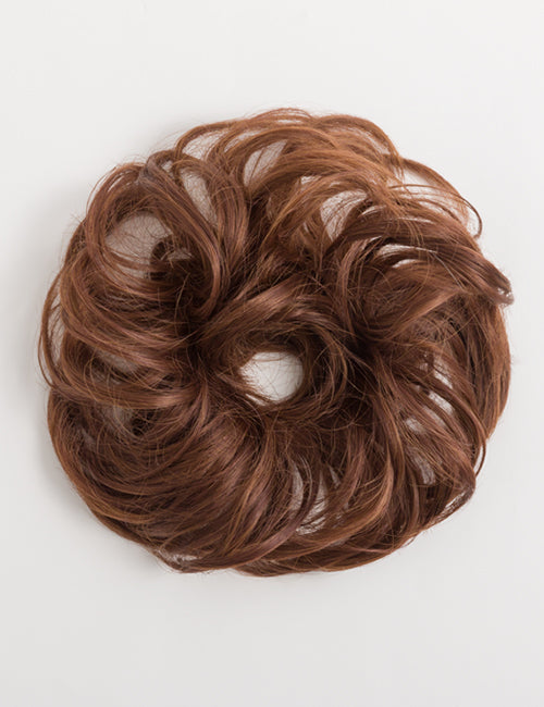 Small Messy Bun Hair Scrunchies auburn