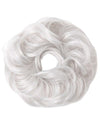Small Messy Bun Hair Scrunchies pale grey