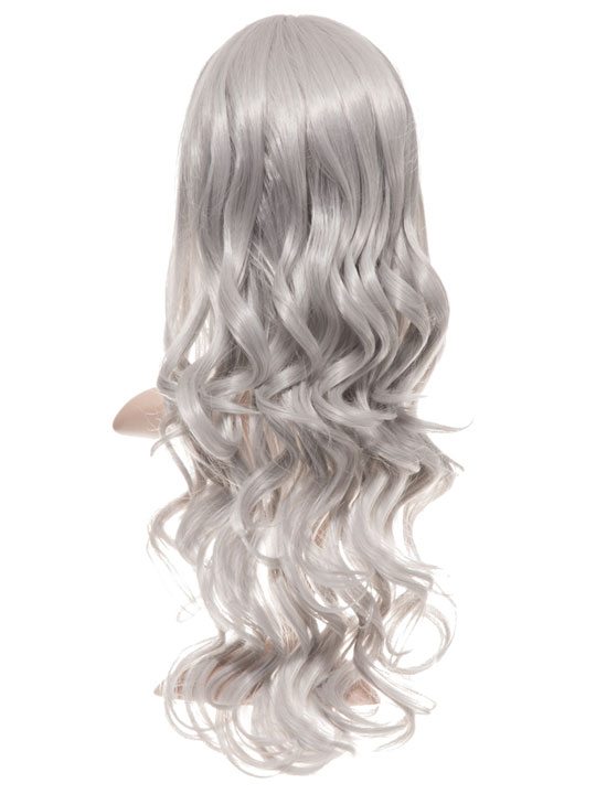 Silver Grey Long Curly Party Wig - Fancy Dress Hairpiece KOKO COUTURE Silver Grey Long Curly Party Wig - Fancy Dress Hairpiece KOKO COUTURE