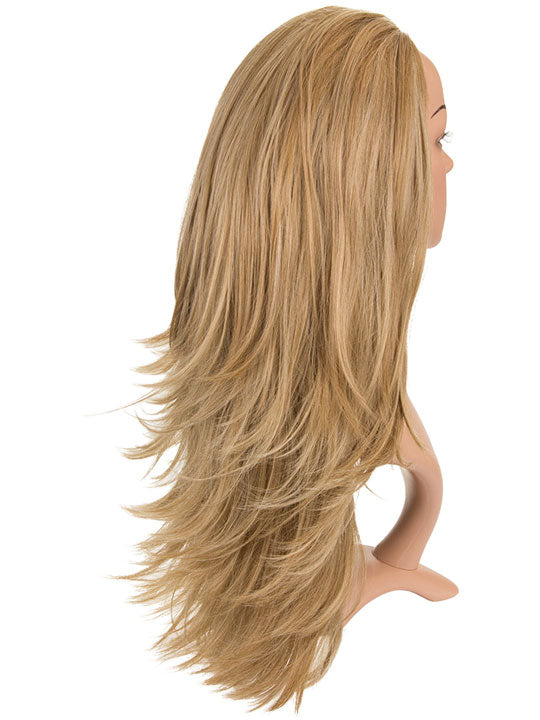 Angelina 24 Inch Straight to Flick Reversible Half Head Wig