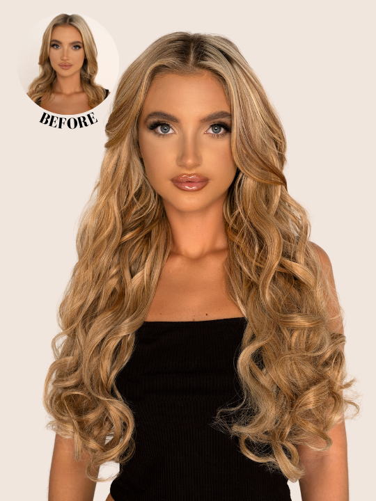 Angella 18 Inch Curly 8 Piece Clip in Hair Extensions KOKO COUTURE