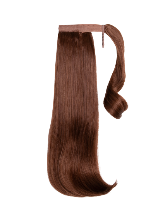 auburn16 Inch Short Straight Wraparound Ponytail
