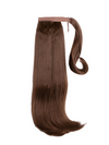 chestnut brown16 Inch Short Straight Wraparound Ponytail