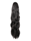 dark brown 22 Inch Wavy Claw Clip and Drawstring Ponytail