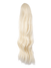 pure blonde 22 Inch Wavy Claw Clip and Drawstring Ponytail