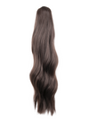 chocolate brown 22 Inch Wavy Claw Clip and Drawstring Ponytail