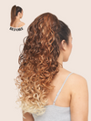 24 Inch Curly Drawstring and Claw Clip Ponytail