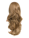 24 Inch Soft Wave Layered Synthetic Half Head Wig harvest blonde
