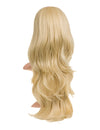 light golden blonde 24 Inch Soft Wave Layered Synthetic Half Head Wig
