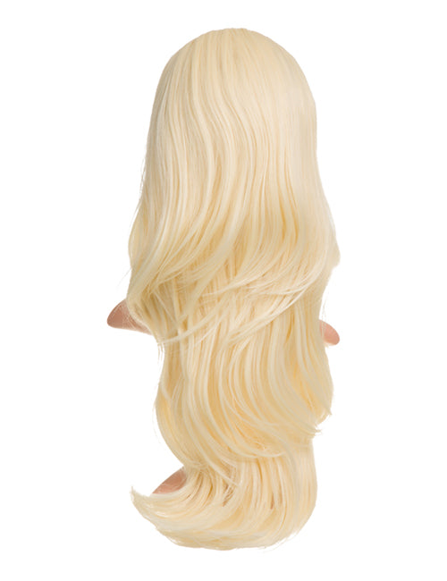 pure blonde 24 Inch Soft Wave Layered Synthetic Half Head Wig