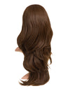 24 Inch Soft Wave Layered Synthetic Half Head Wig chestnut brown