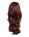 plum 24 Inch Soft Wave Layered Synthetic Half Head Wig