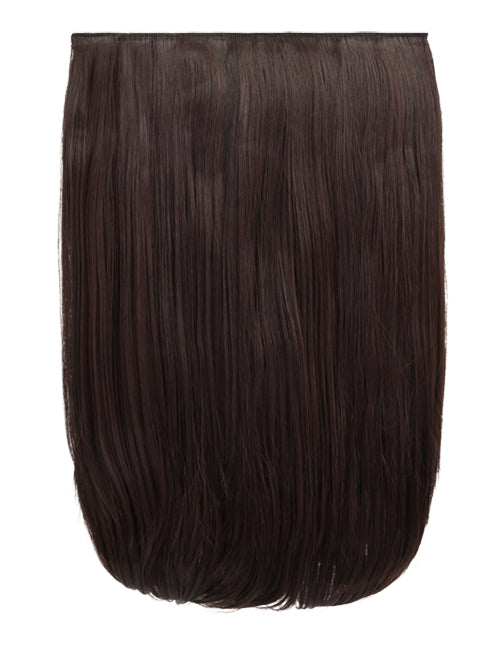 black cherry 18 Inch Straight One Piece Clip in Hair Extensions