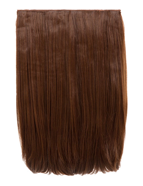 auburn 18 Inch Straight One Piece Clip in Hair Extensions