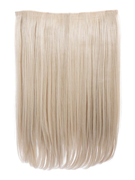 light golden blonde 18 Inch Straight One Piece Clip in Hair Extensions