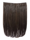 dark brown and caramel 16 Inch Curly One Piece Clip in Hair Extensions