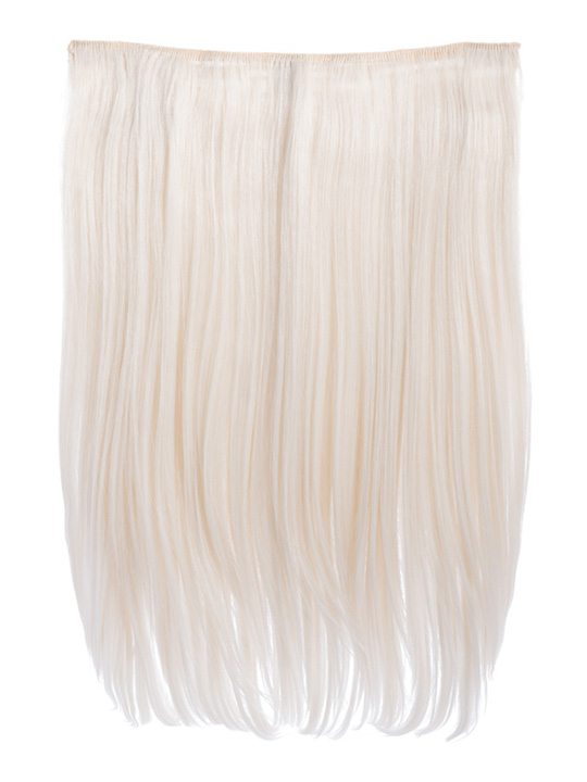bleach blonde 18 Inch Straight One Piece Clip in Hair Extensions