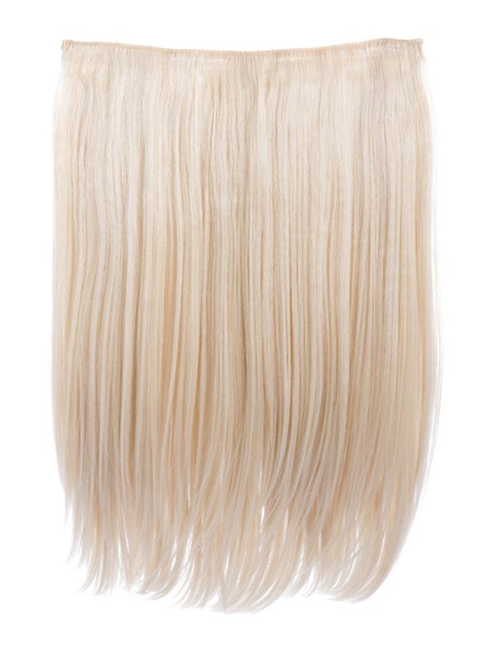 light blonde 18 Inch Straight One Piece Clip in Hair Extensions