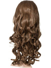 24 Inch Curly Bouncy Half Head Wig Extensions golden brown