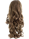 24 Inch Curly Bouncy Half Head Wig Extensions harvest blonde