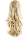 24 Inch Curly Bouncy Half Head Wig Extensions light golden blonde