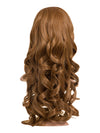 24 Inch Curly Bouncy Half Head Wig Extensions mixed auburn