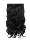 natural black 22 Inch Curly One Piece Clip in Syntheti Hair Extensions