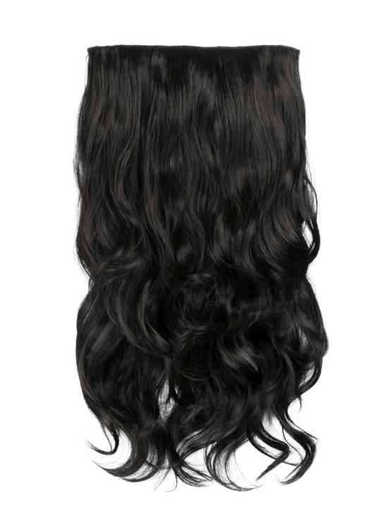 raven 22 Inch Curly One Piece Clip in Syntheti Hair Extensions