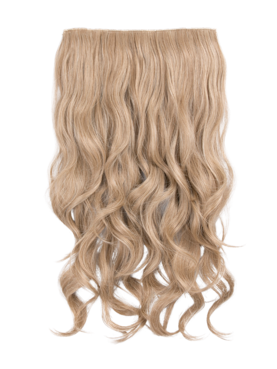 california blonde 22 Inch Curly One Piece Clip in Syntheti Hair Extensions