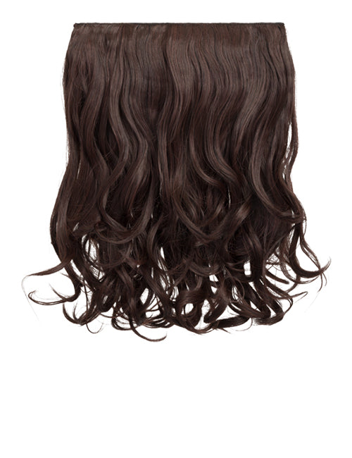 black cherry 16 Inch Curly One Piece Clip in Hair Extensions