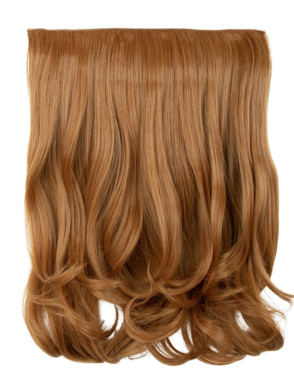 16 Inch Curly One Piece Clip in Hair Extensions MIXED AUBURN