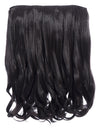 dark brown 16 Inch Curly One Piece Clip in Hair Extensions