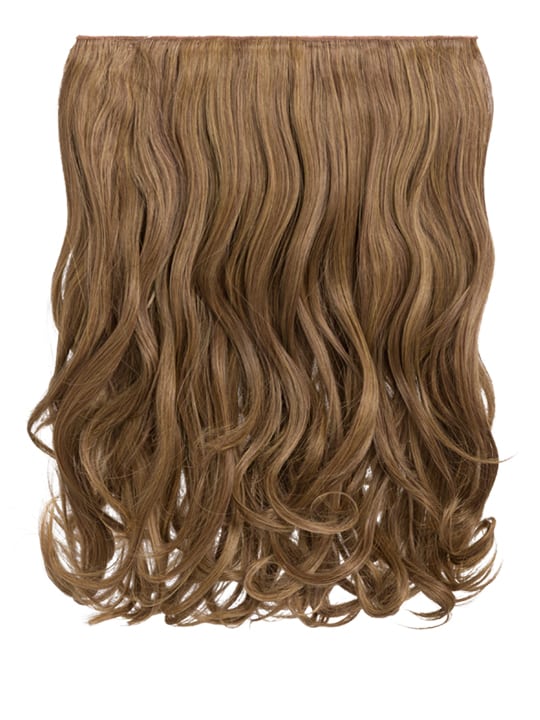 butterscotch 16 Inch Curly One Piece Clip in Hair Extensions