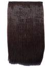 coffee brown 24 Inch Straight One Piece Clip in Hair Extensions