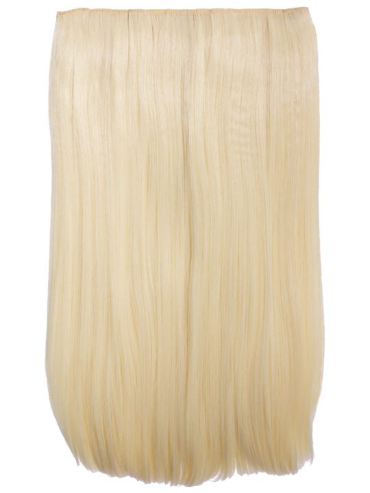 pure blonde 24 Inch Straight One Piece Clip in Hair Extensions