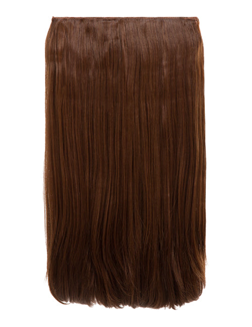 auburn 24 Inch Straight One Piece Clip in Hair Extensions
